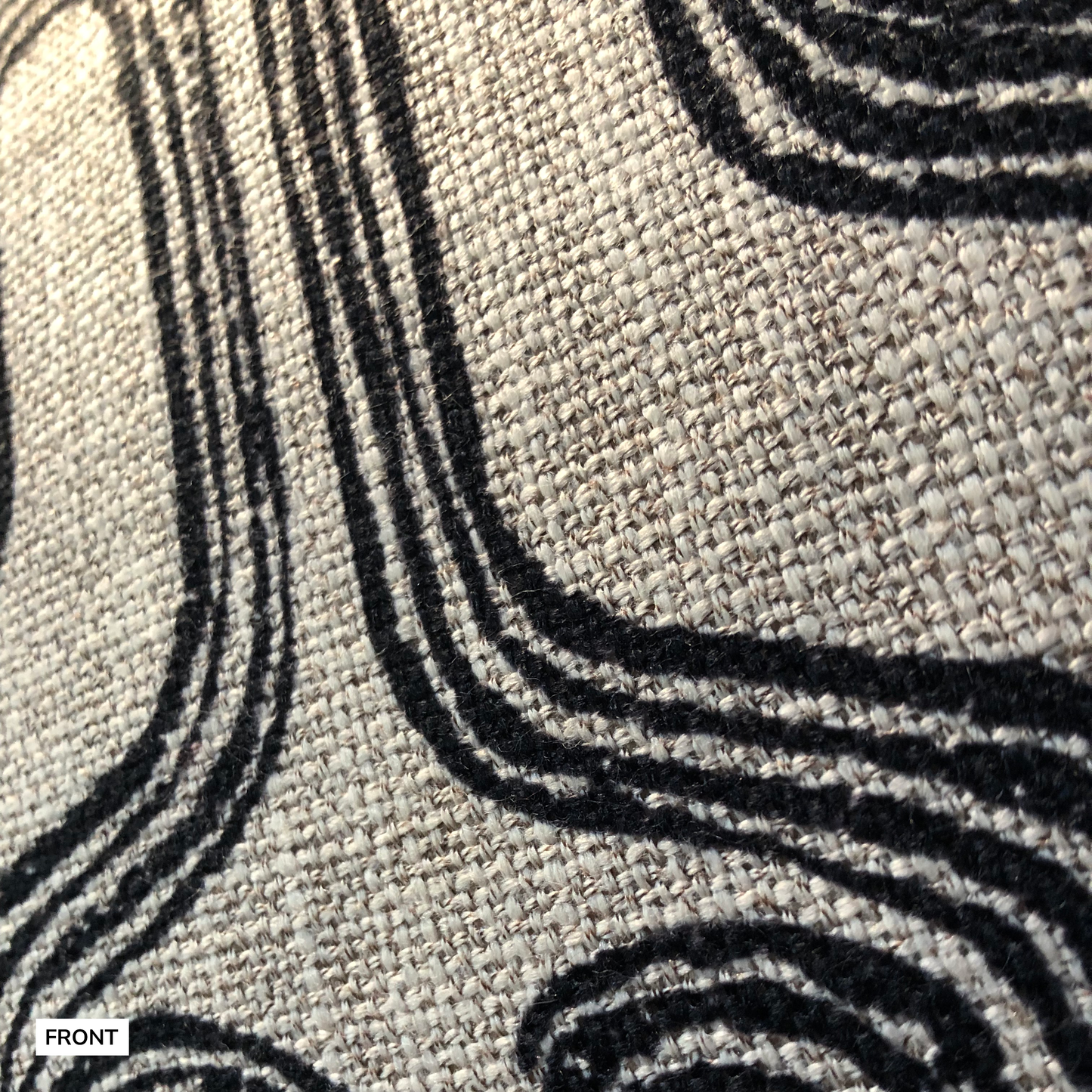 Kraal Cushion Cover in Ebony Black