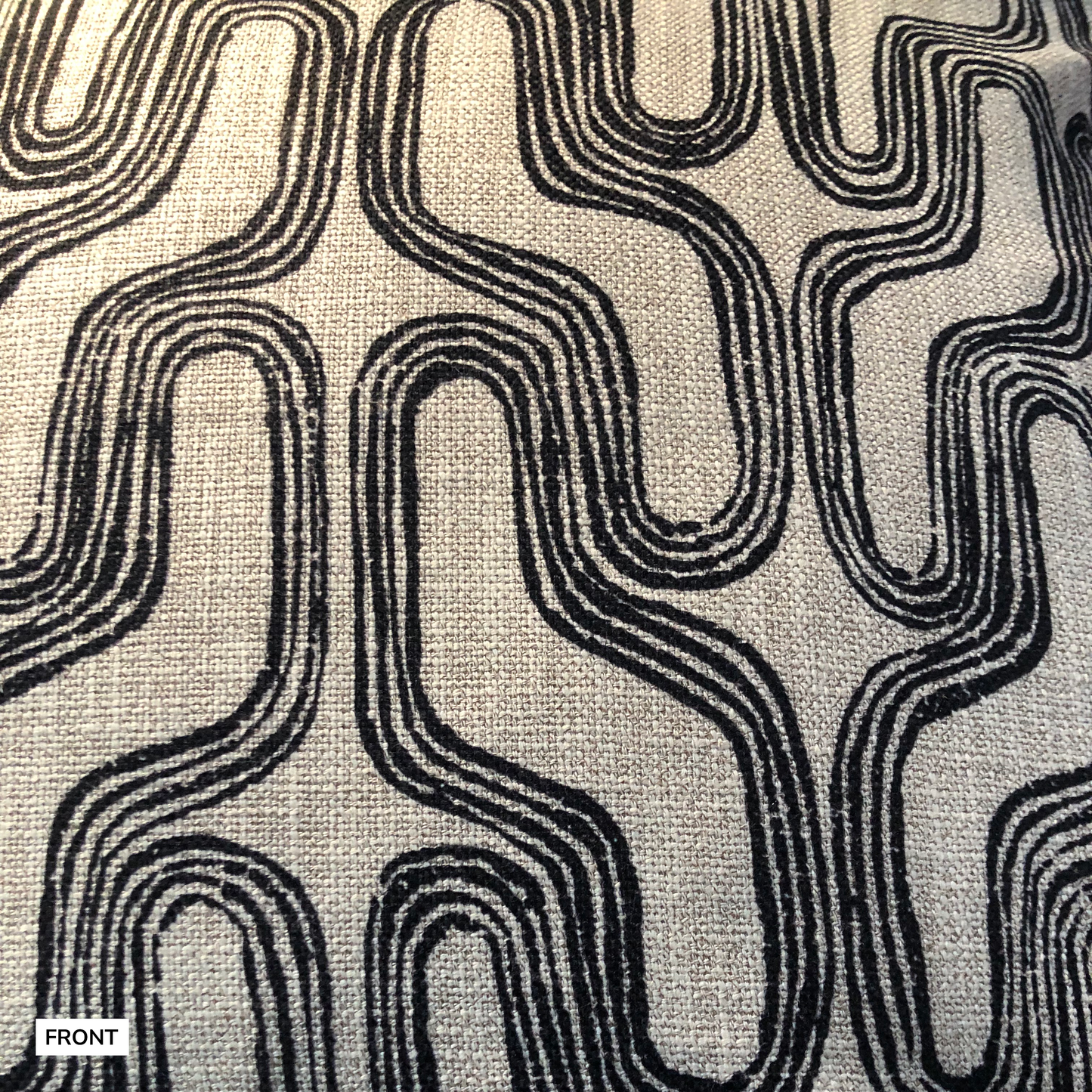 Kraal Cushion Cover in Ebony Black