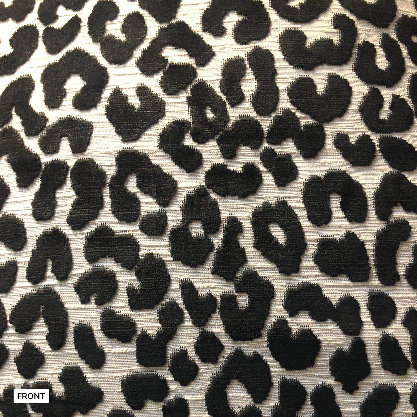 Feral Cushion Cover in Midnight Black & White