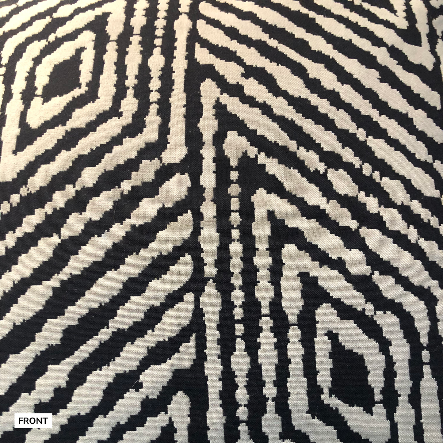 Santa Cruz Cushion Cover in Cloud Dance Black