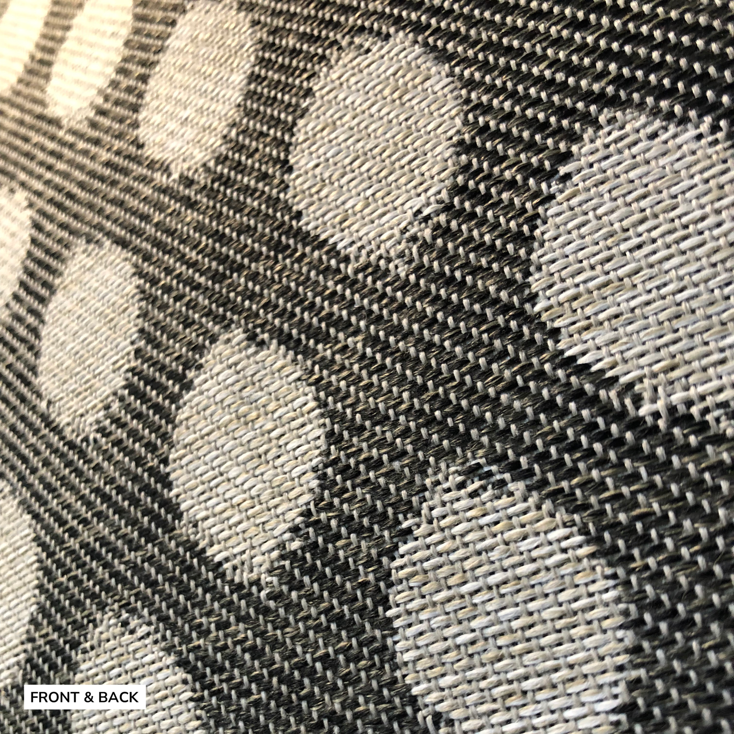 Woven Polka Cushion Cover in Black & White